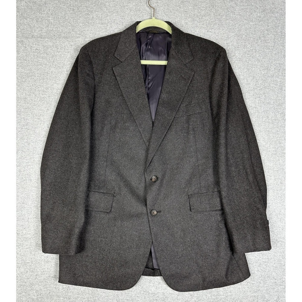 Ryan Scott Blazer Mens XL Gray Tailored In USA Two Button Sport‎ Coat Jacket